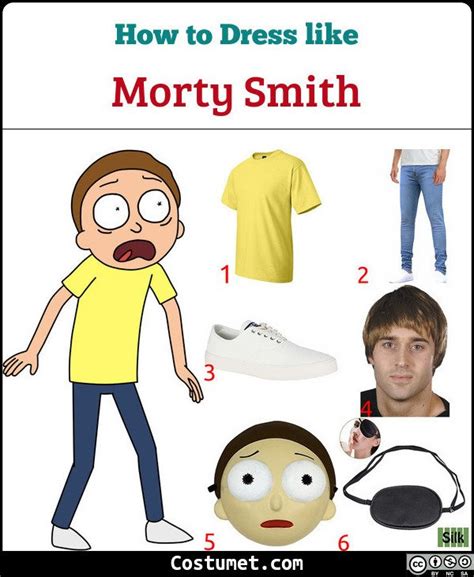 Morty Smith Rick And Morty Costume For Cosplay And Halloween
