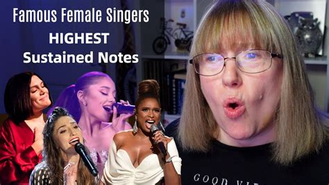 vocal coach reacts to famous female singers highest sustained notes youtube