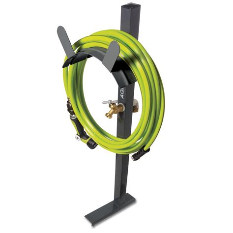 Aqua Joe 125 Ft Capacity Garden Hose Stand With Brass Faucet Sj Shsbb