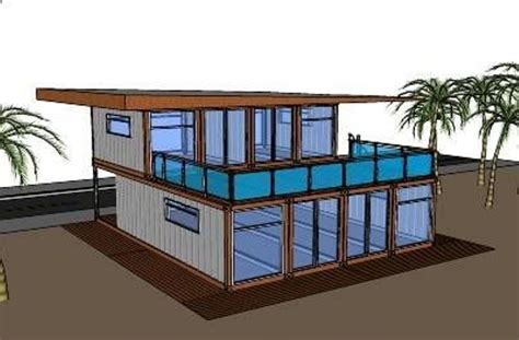 This Is A Two Story Shipping Container With Bdrms And Baths With A