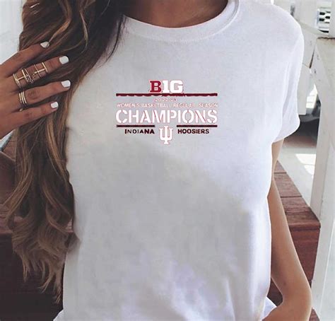 Indiana Womens Basketball Big Regular Season Champions T Shirt