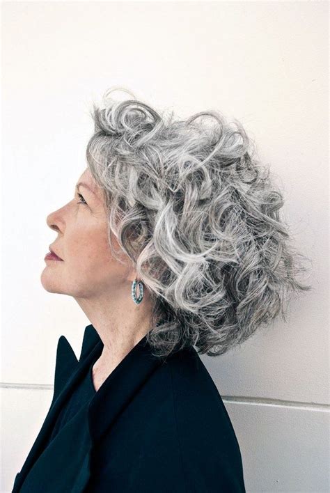 70 perfect medium length hairstyles for thin hair. Short Curly Gray Hair for Women Over 50 | Short curly ...