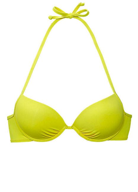 Yellow Push Up Bikini Top By Buffalo Swimwear365