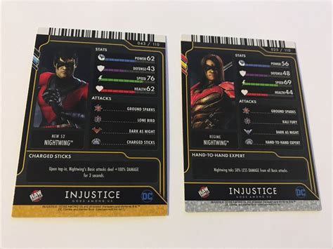 Dc Injustice Gods Among Us Arcade Nightwing Card Series