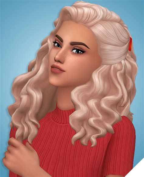 Curly Hair Recolors Sims Hair Sims 4 Sims