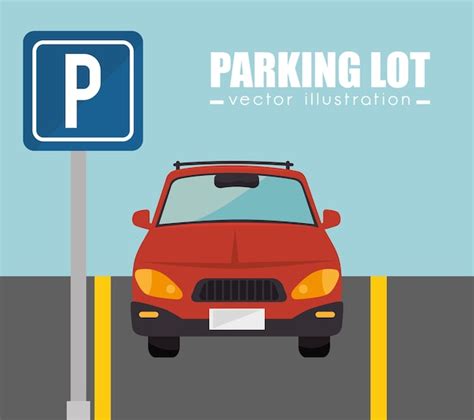 Premium Vector Parking Lot Design