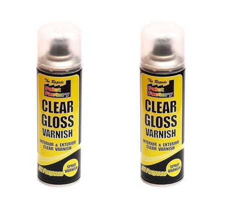 High Quality 250ml Clear Gloss Varnish Spray Paint