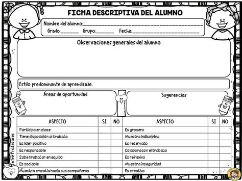 Ejemplo De Ficha Descriptiva Por Grupo Ficha Descriptiva Del Alumno 3