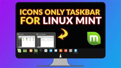 Icons Only Taskbar In Linux Mint Youtube