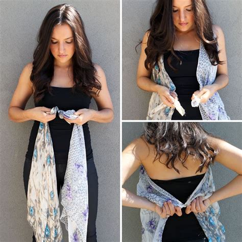 10 ways to turn a scarf into a vest