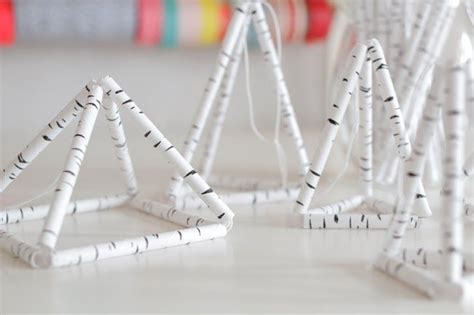 Diy Geometric Ornaments Using Paper Straws Paper Straws Diy Diy Art