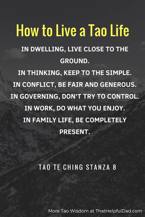 Tao Te Ching Lao Tzu Quotes And Wisdom For Life That Helpful Dad