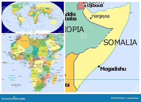 Where Is Somalia On A World Map Map Of World