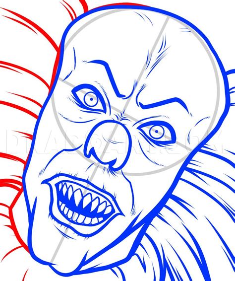 How To Draw Pennywise Pennywise Pennywise The Clown Step By Step