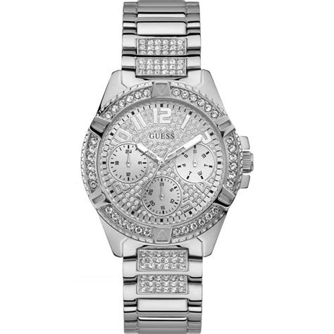 Guess Ladies Frontier Silver Watch Watches From Faith Jewellers Uk