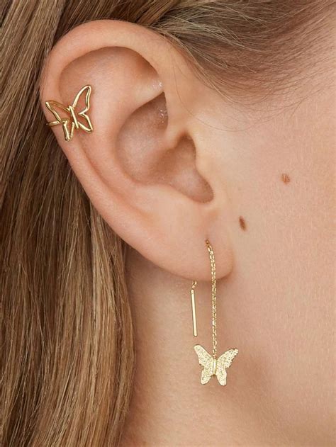 Butterfly Earring Set Ear Jewelry Beautiful Earrings Cute Jewelry