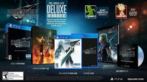 Final Fantasy Vii Remake Deluxe Edition Prices Playstation 4