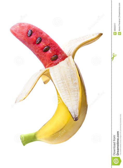 Banana Watermelon Stock Image Image Of Green Concepts 68602317