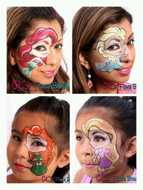 Disney Princess Face Painting Ideas