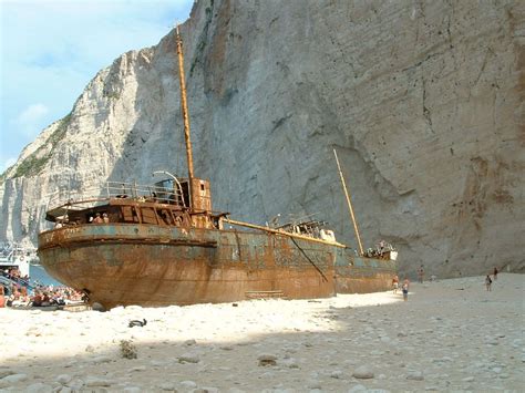 Shipwreck Of The Panagiotis On Zakynthos Island Greece Shipwreck