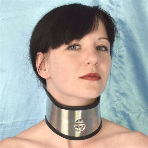 Breites Metall Halskorsett Abschließbar Bondage Fetisch Halsband Sexpsielzeug Ebay