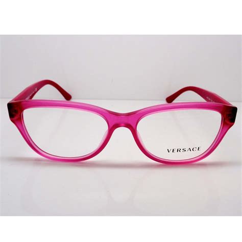 Ladies Versace 3204 5121 Pink Eyeglasses Made In Italy