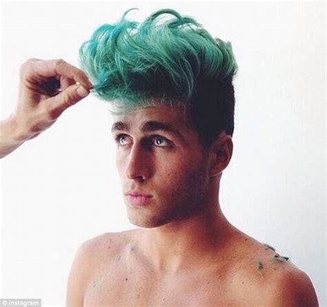 Merman Hair Trend Sees Men Dying Their Hair And Beards Daily Mail Online