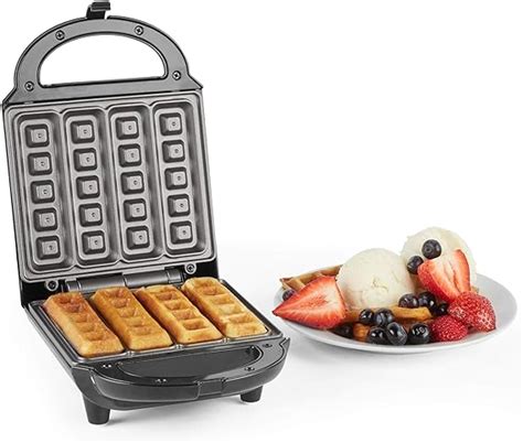 Vonshef Waffle Maker Stick Belgian Waffle Easy Clean Non Stick Coated
