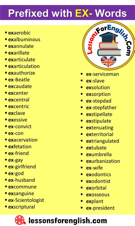 6 Letter Words That Start With Ex Letter Bhw