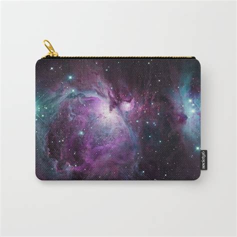 Orion Nebula Purple Teal Full Carry All Pouch By Galaxy Dreams Designs