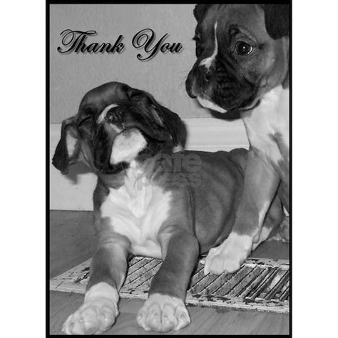 Thank You Boxer Dog Greeting Card By Ritmoboxerdesigns Cafepress