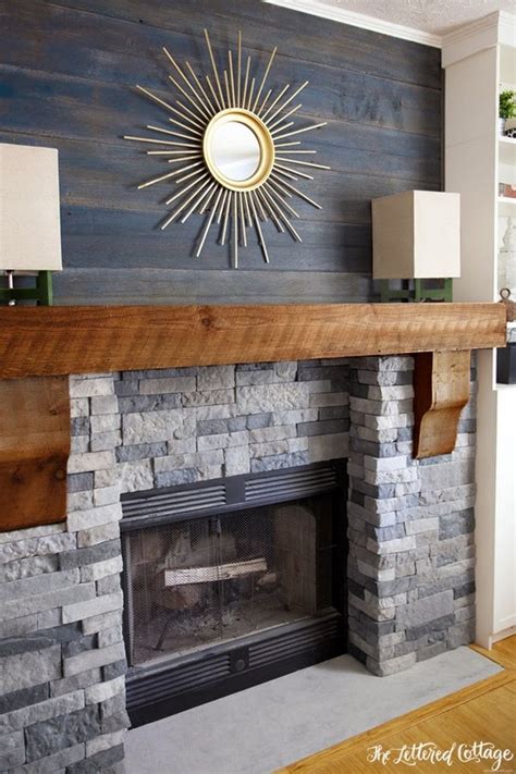 80 Modern Rustic Painted Brick Fireplaces Ideas