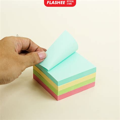 Jual Flashee Sticky Note Polos Memo Stick Sheets Kertas Sticky Notes Tempel Buku Tulis