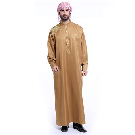 Men Omani Qatari Dishdasha Jubbah Jubba Arab Kaftan Thobe Islamic Clothing Ebay