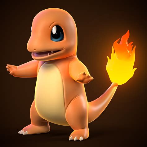 Stl File Charmander Pokemon 🐉・3d Printing Design To Download・cults