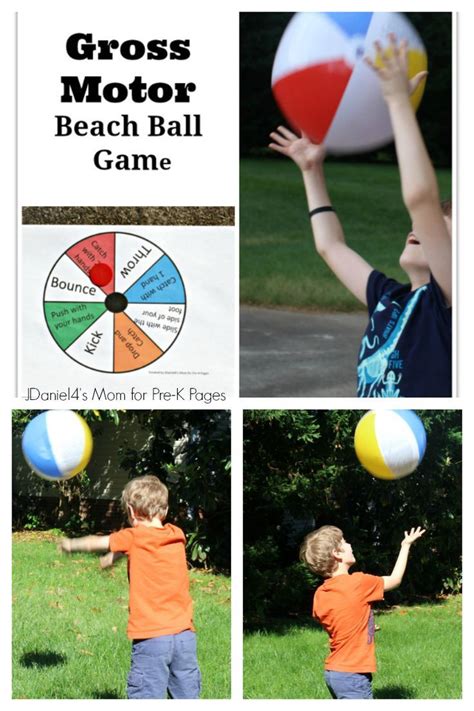 Gross Motor Beach Ball Game Pre K Pages Beach Theme Preschool