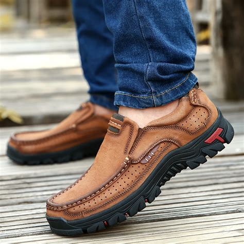 2023 Men Casual Outdoor Genuine Leather Shoes
