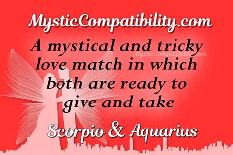 Scorpio Aquarius Compatibility Mystic Compatibility