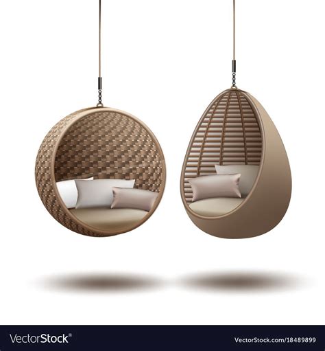 Are some models of materials shield your home is certainly unexpected but notably the correct name for wicker outdoors the comfort and. Wicker hanging chairs vector image on | Hanging chair ...