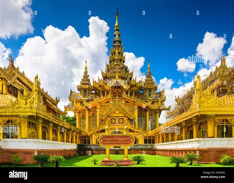 Bago Myanmar At Kambawzathardi Golden Palace Stock Photo Alamy
