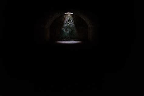 Dark Underground Cave