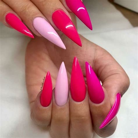 🎀pinterest Yungtiff🎀 Pink Nails Neon Nails Cute Acrylic Nails