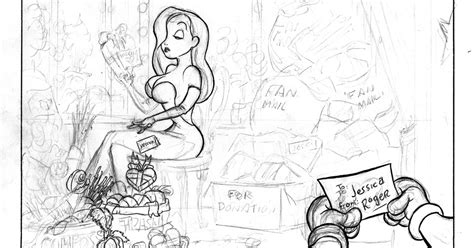 The Mystery Cave Jessica Rabbit Partially Inked Pencils