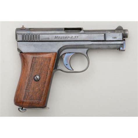 Mauser Pocket Model Semi Auto Pistol 635mm Cal 3 Barrel Blue