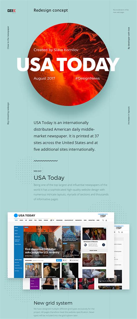 Usa Today Redesign Concept Behance