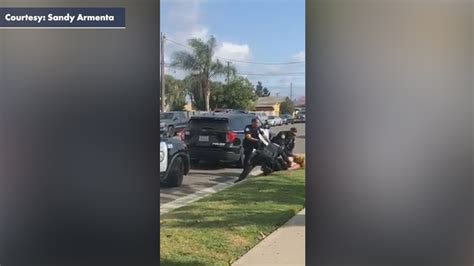 California Police Officer Seen Punching Woman In Face Before Fellow Cops Intervene Latest News