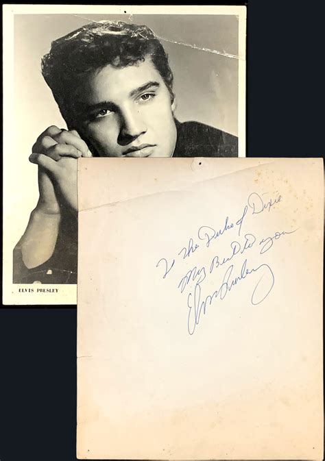 Lot Detail Elvis Presley Boldy Signed And Inscribed 1955 Sun Records