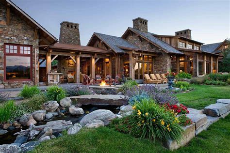 Modern house design exterior house designs exterior architect. A rustic family compound in the mountains of Montana