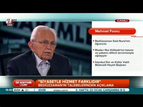 Mehmet Fırıncı A Haber Bi Sormak Lazim YouTube
