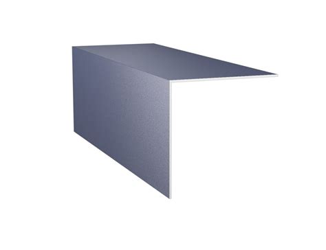 Cornière 80mm x 40mm coloris gris anthracite 7016 granité compatible pour poser les fenêtres aluminium standard en pose en applique avec complexe isolant de 140mm. RFC001 - Cornière alu de 100 x 100 x 1,8 : produit pvc Socredis
